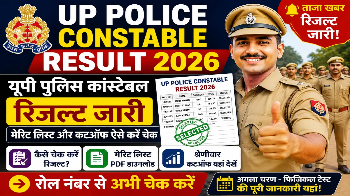 UP Police Constable Result 2026