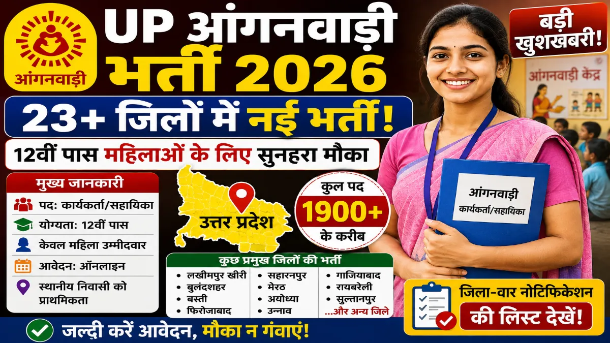 UP Anganwadi Recruitment 2026