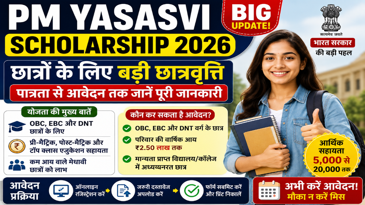 PM YASASVI Scholarship 2026