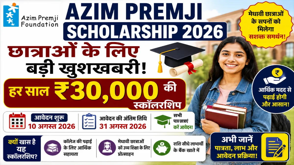 Azim Premji Scholarship 2026