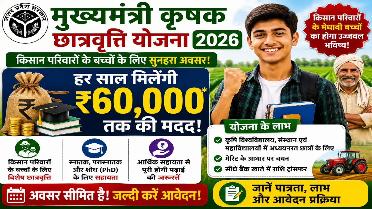 Mukhyamantri Krishaj Scholarship Scheme 2026